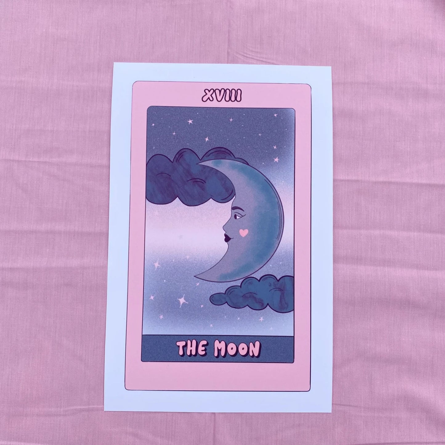 'The Moon' Tarot Card Print - 7" x 11"