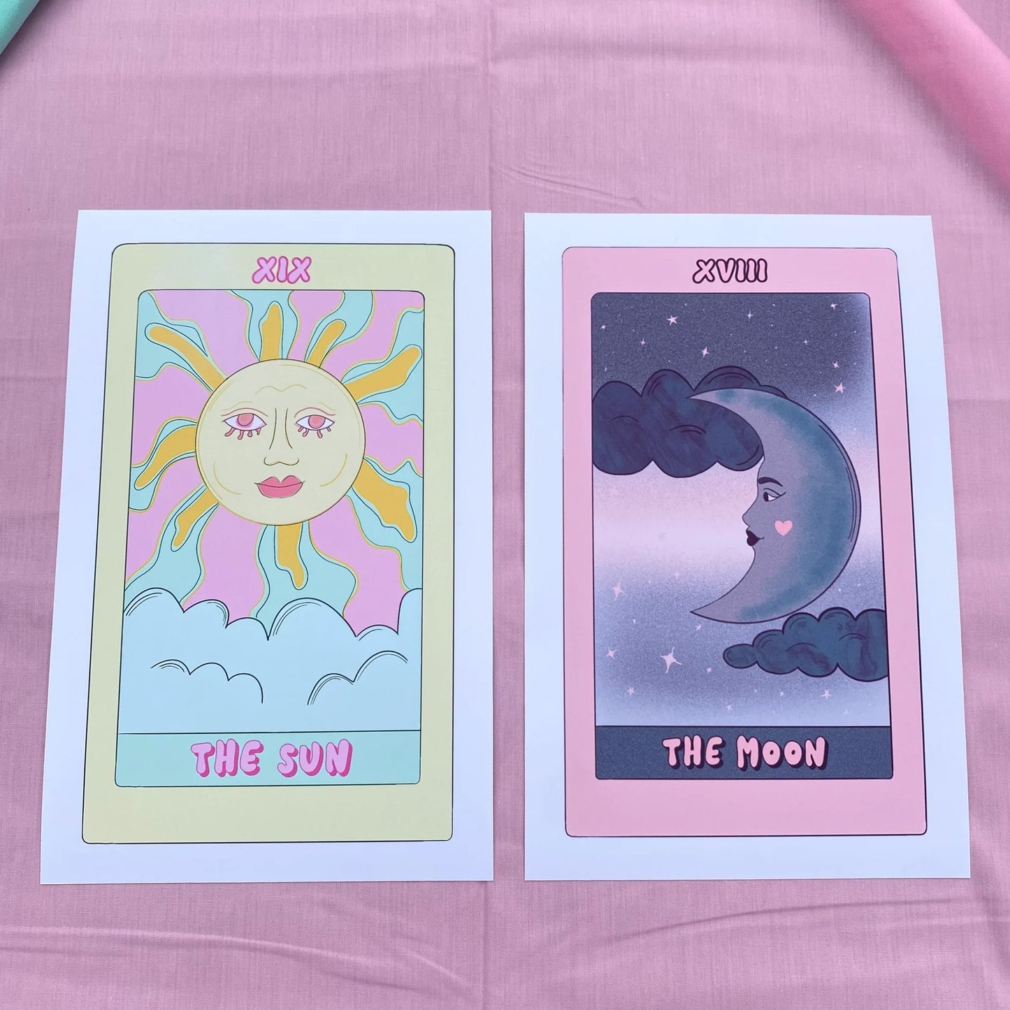 'The Moon' Tarot Card Print - 7" x 11"