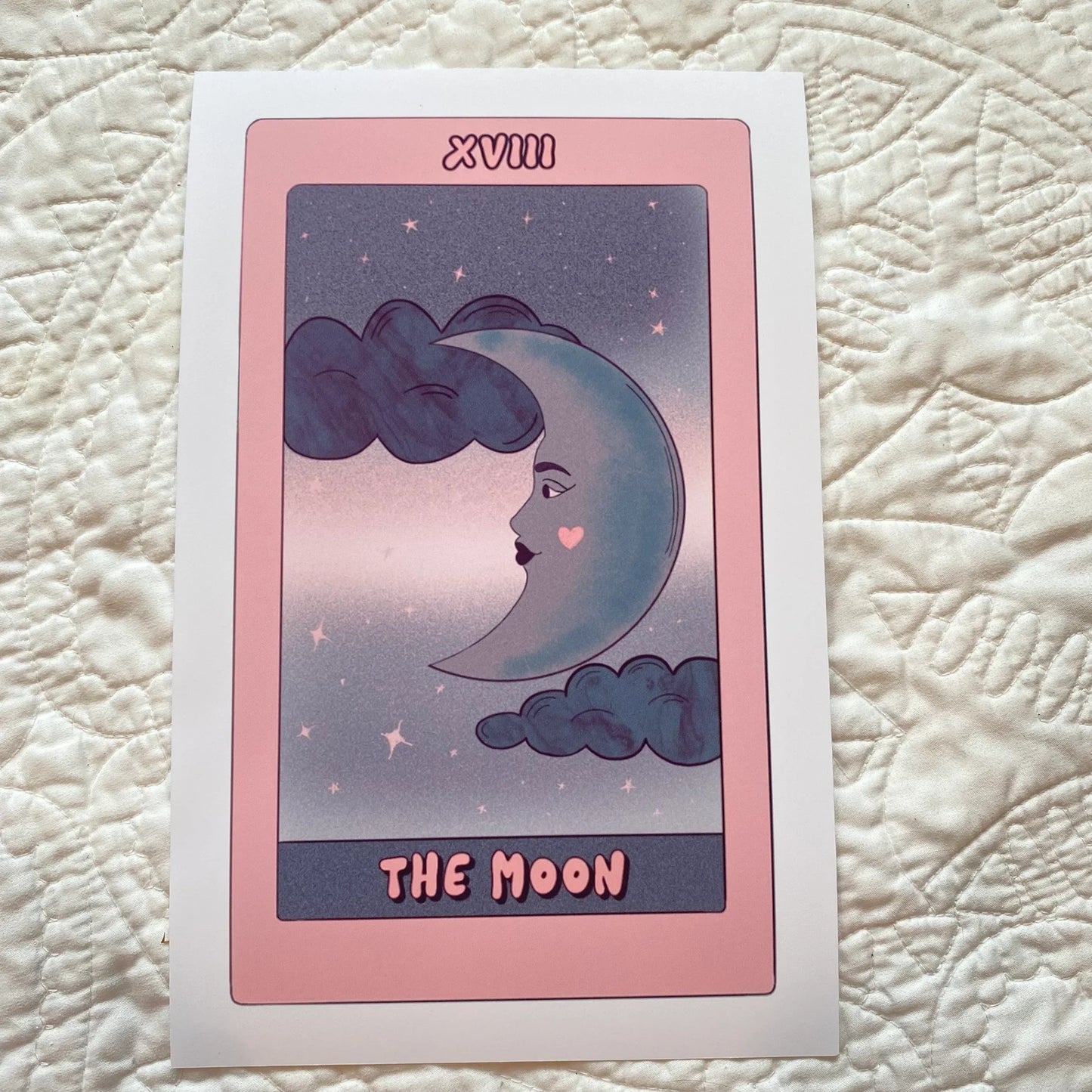 'The Moon' Tarot Card Print - 7" x 11"