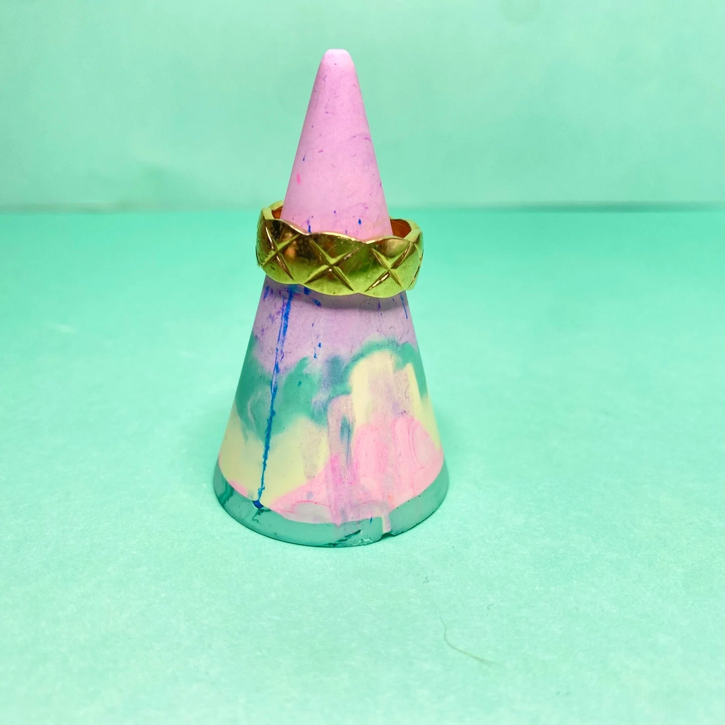 Pastel Cone Ring Holder