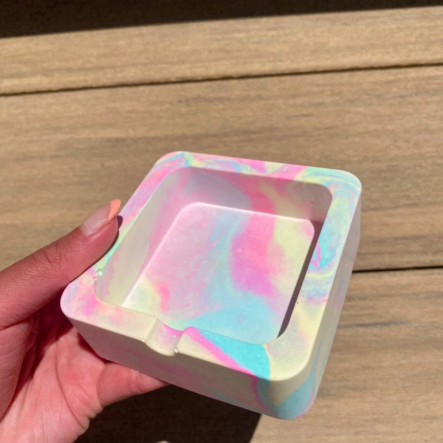 Pastel Swirl Ash Tray