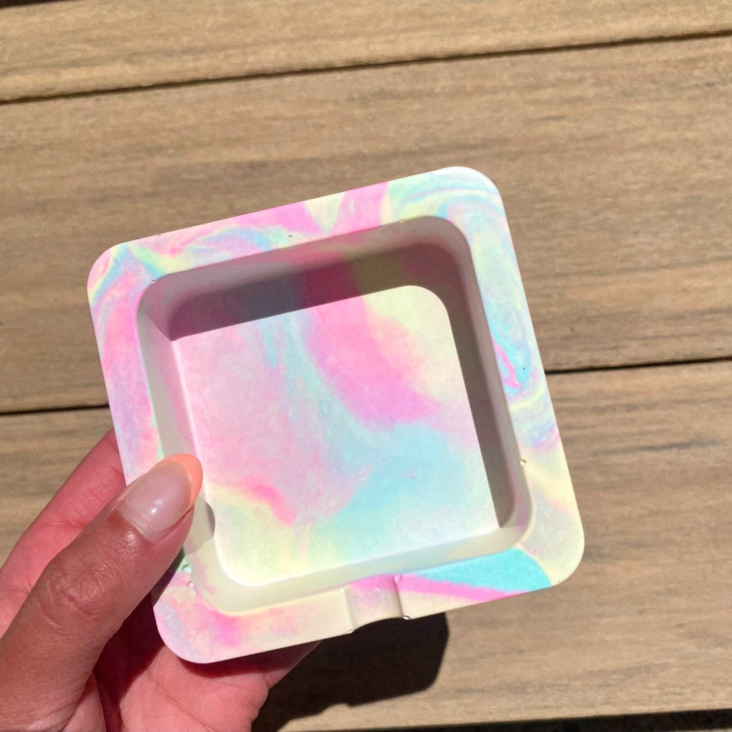 Pastel Swirl Ash Tray