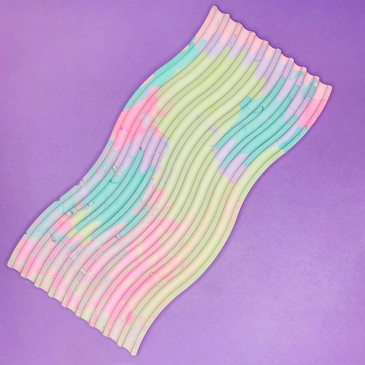 Pastel Abstract Wavy Tray