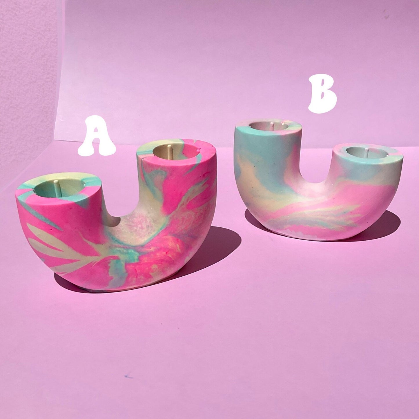 Abstract Candle Holders - Taper Candle Holders