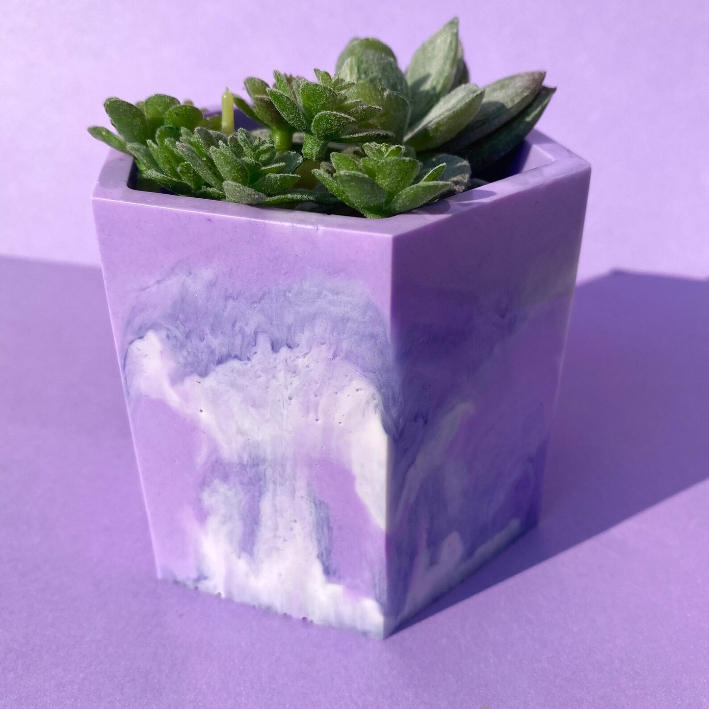 Purple Tie Dye Pot/Planter