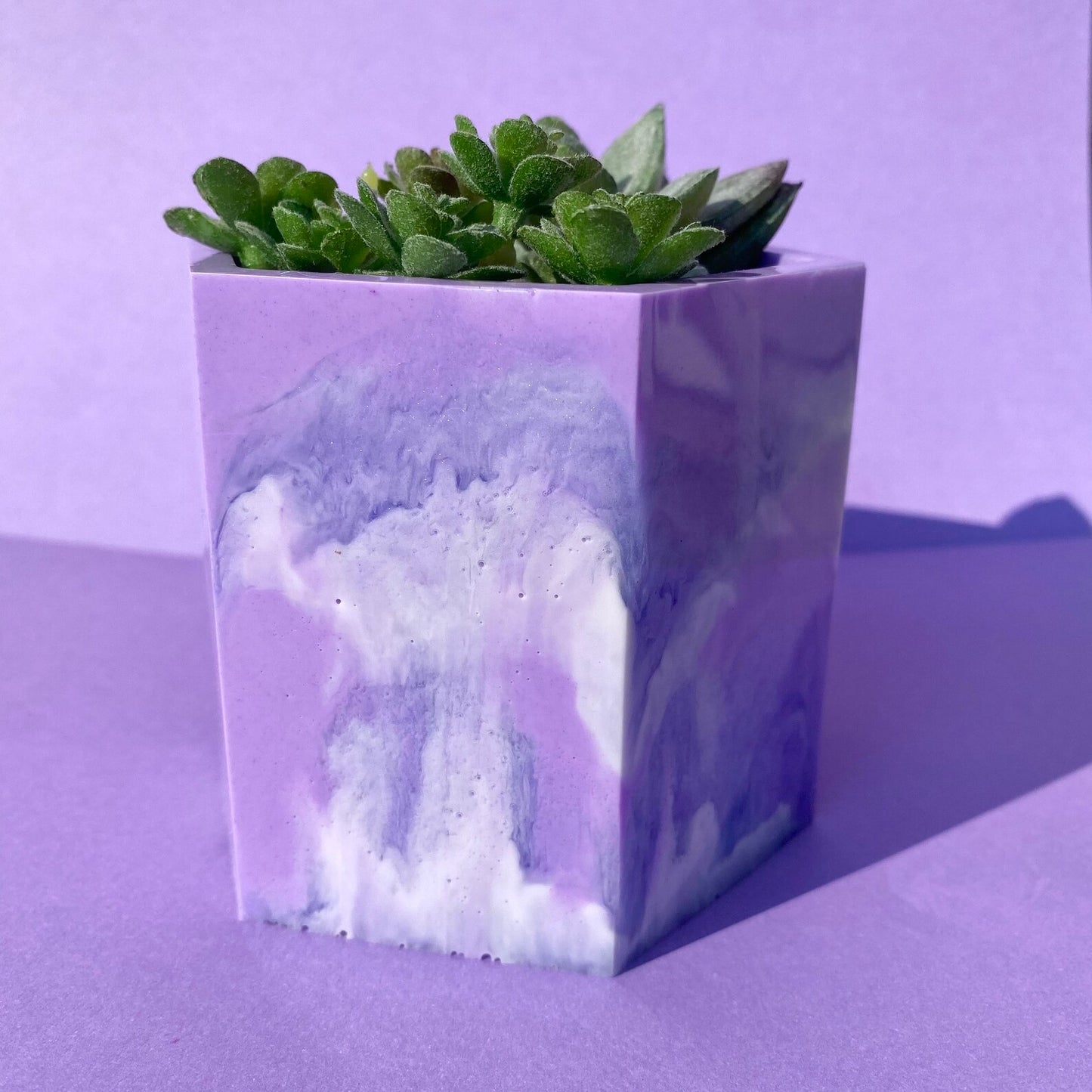 Purple Tie Dye Pot/Planter