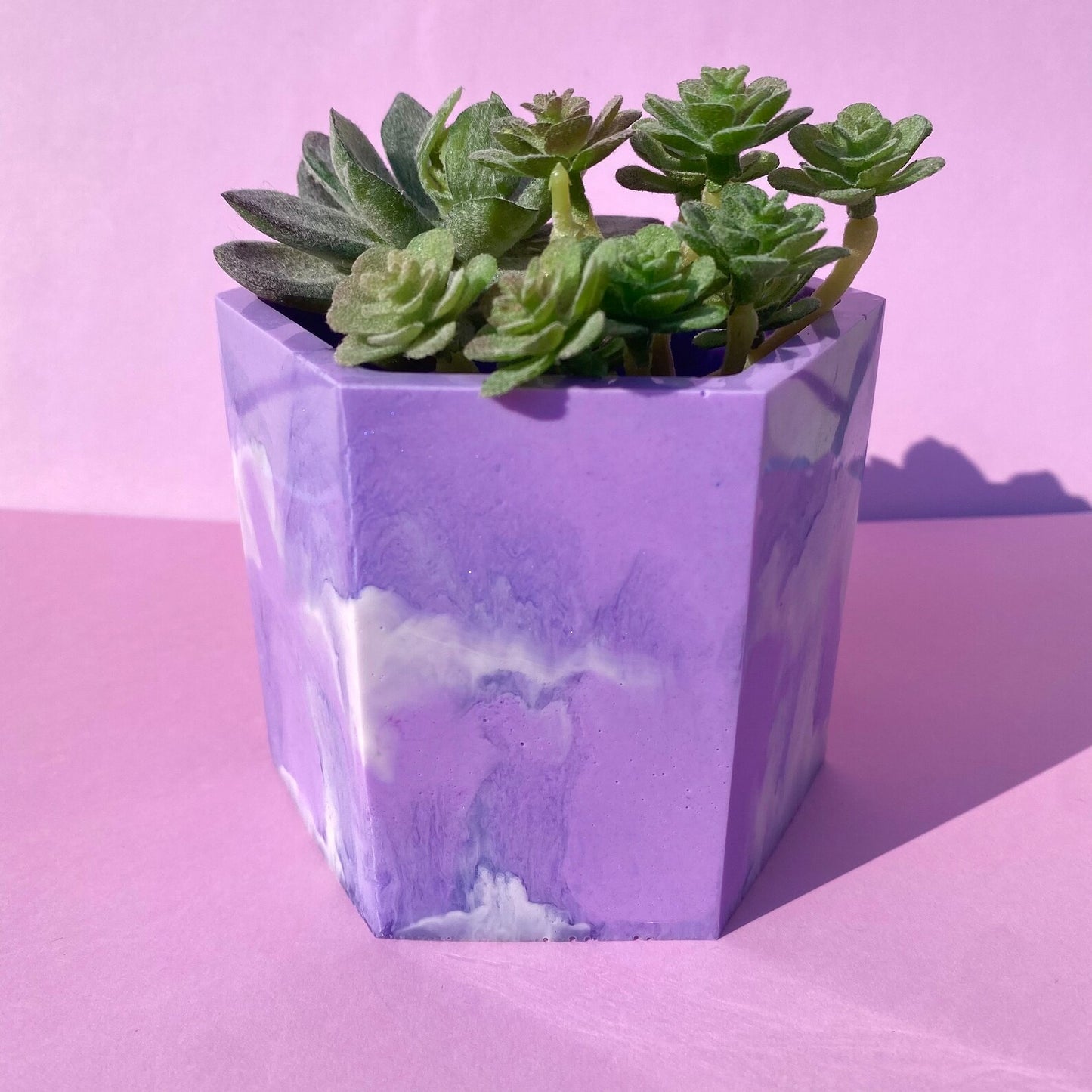 Purple Tie Dye Pot/Planter