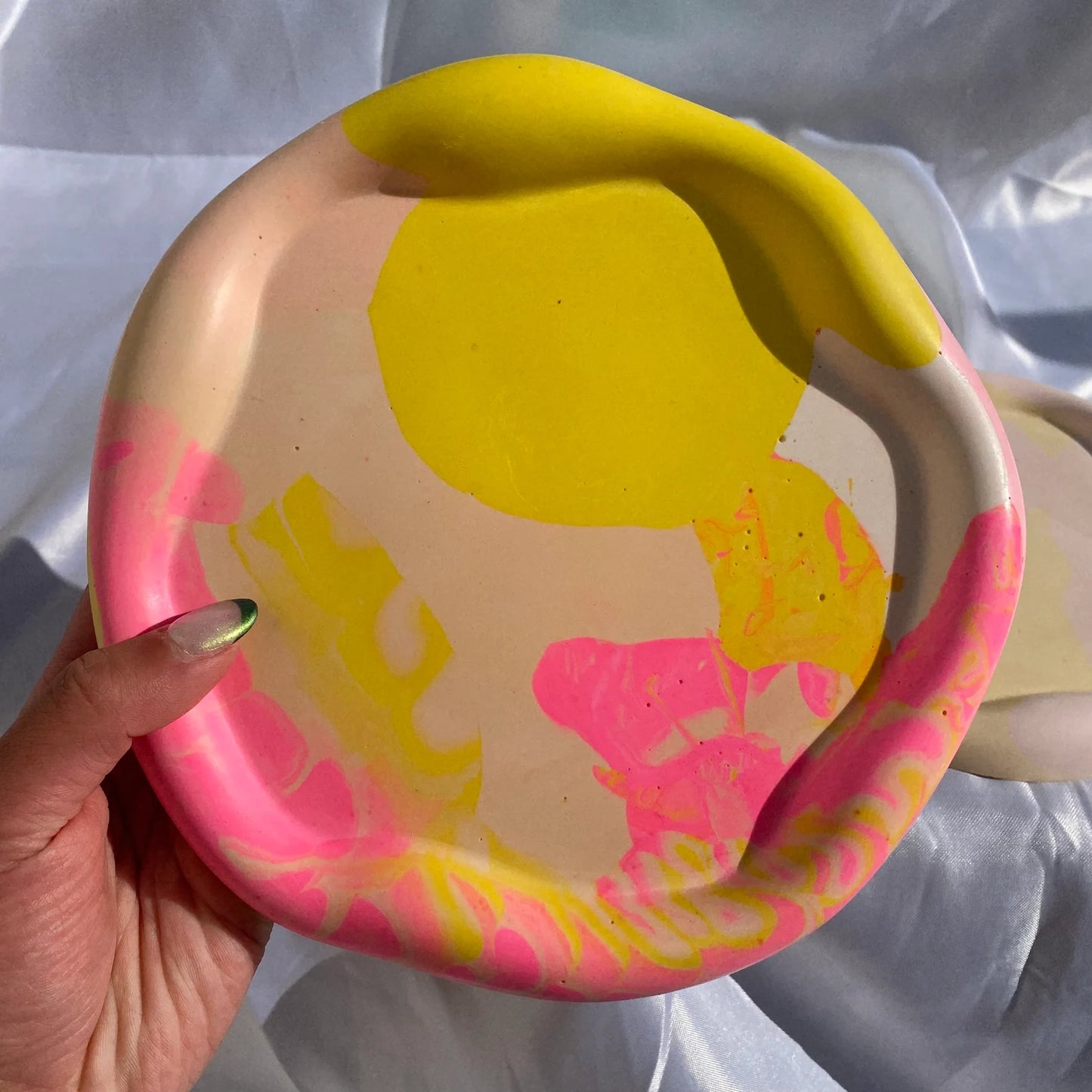 Pink & Yellow Blob Tray